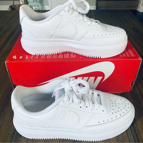 Nike Court Vision Alta LTR white sneakers - Picture 4 of 9